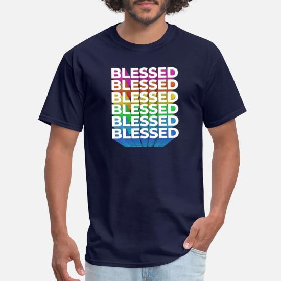 blessed colorful design' Men's T-Shirt 